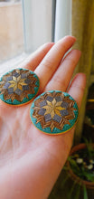 Load image into Gallery viewer, Green Lotus Studs
