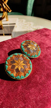 Load image into Gallery viewer, Green Lotus Studs
