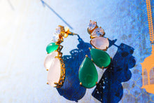 Load image into Gallery viewer, Green Shine Earrings
