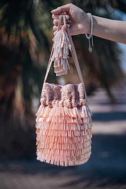 Fringe Potli Pink